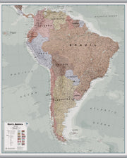 CT00701_LS_LAMHB - Executive South America Wall Map Political