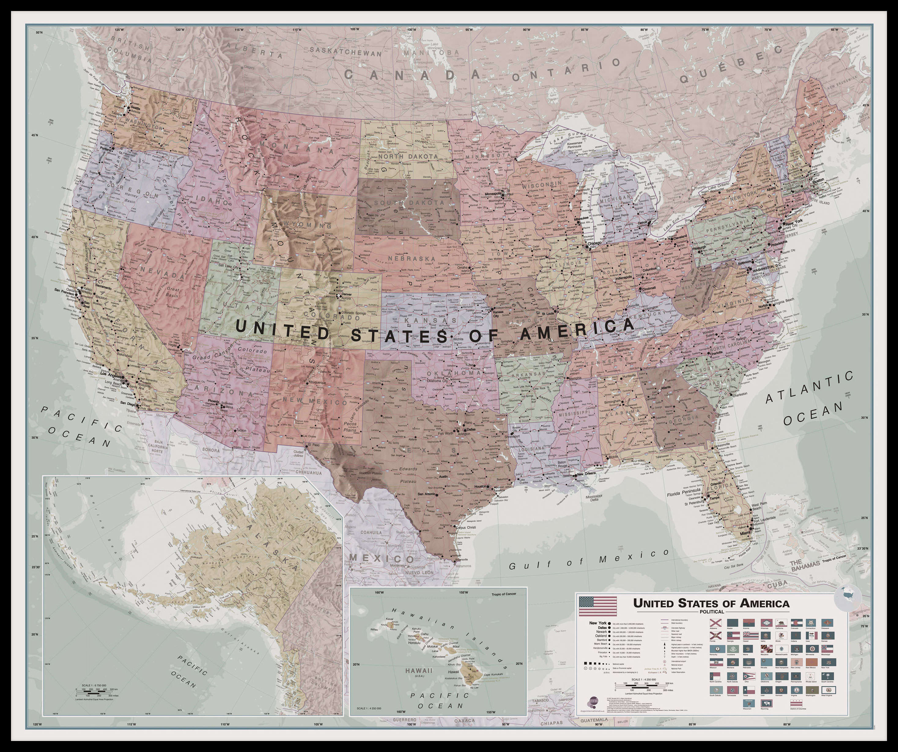 CM00702_L_LBDBL - Executive USA Wall Map