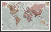 WM00671_M_BWBLA - Executive World Wall Map Political