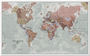 WM00671_M_PNBRD - Executive World Wall Map Political