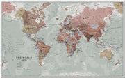 WM00671_M_PNBRD - Executive World Wall Map Political