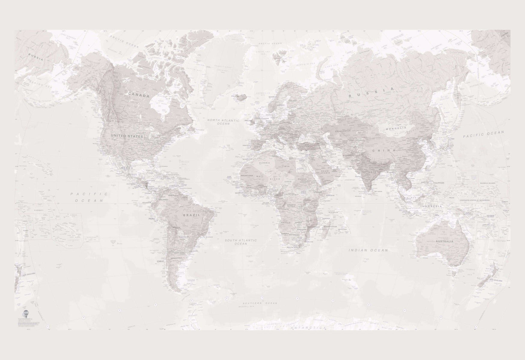 WP00817_X_WPSAM - Faded World Map Wallpaper