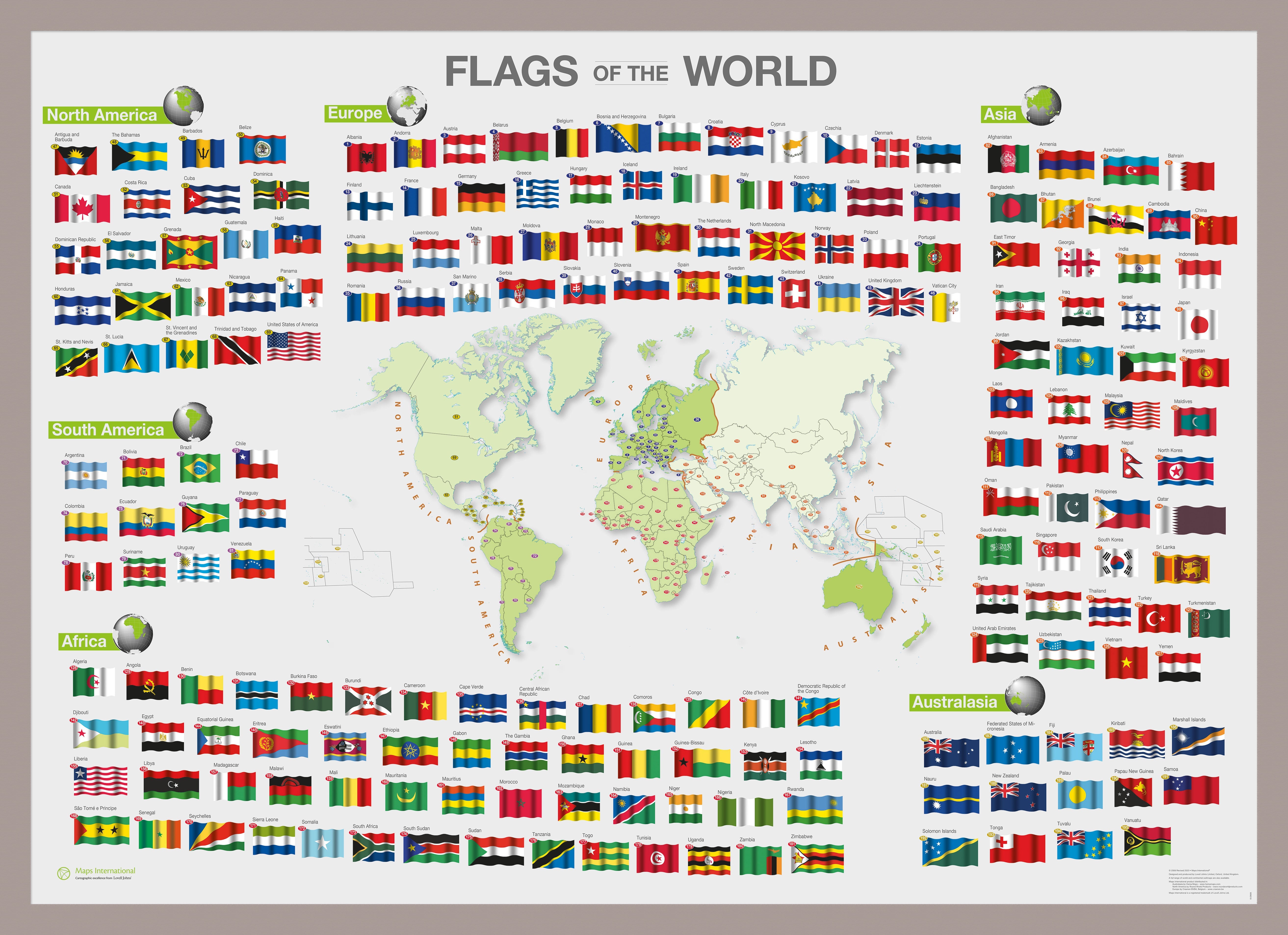 WM00010_M_PINAL - Flags of the World poster