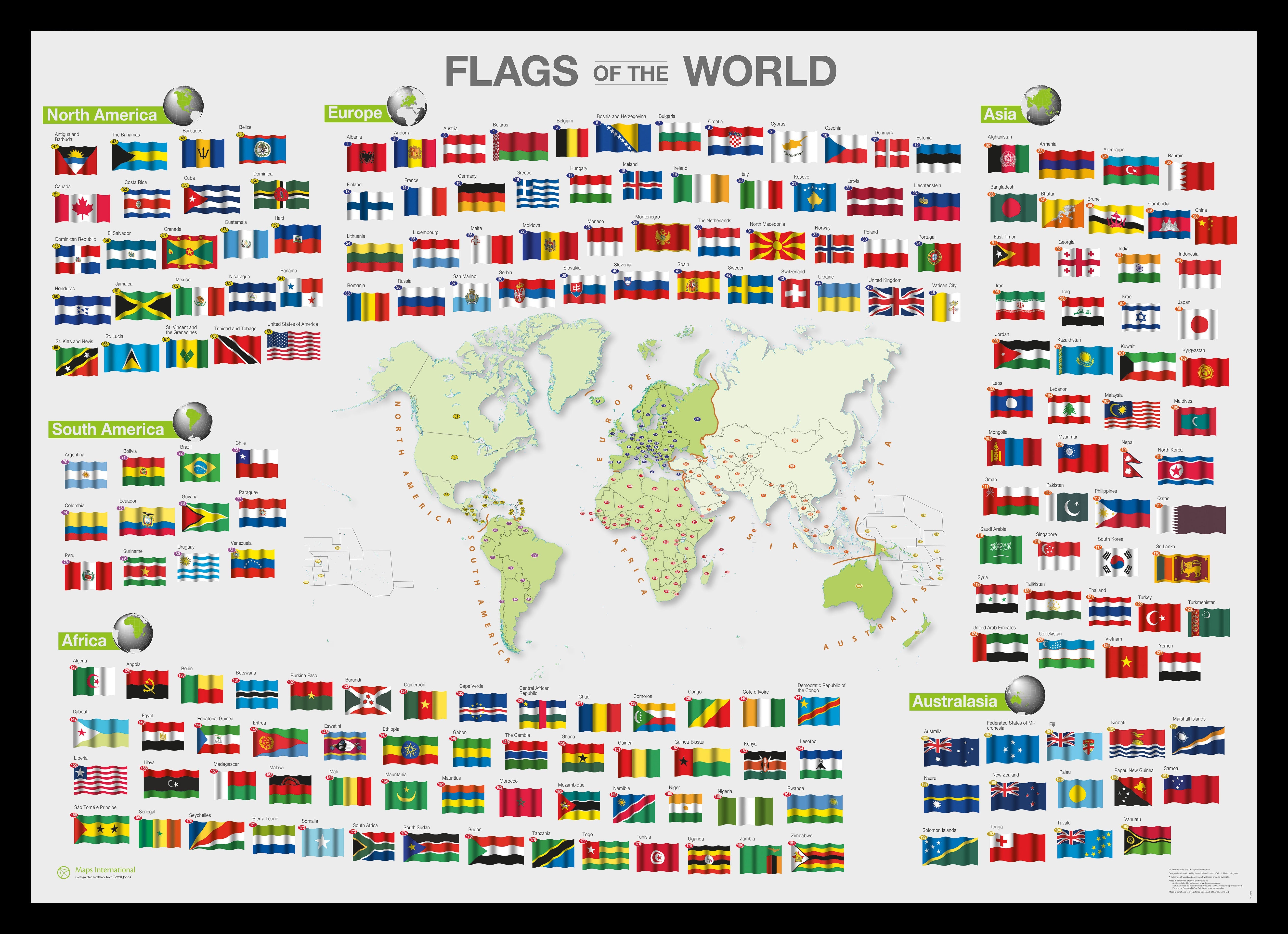 WM00010_M_PINBL - Flags of the World poster