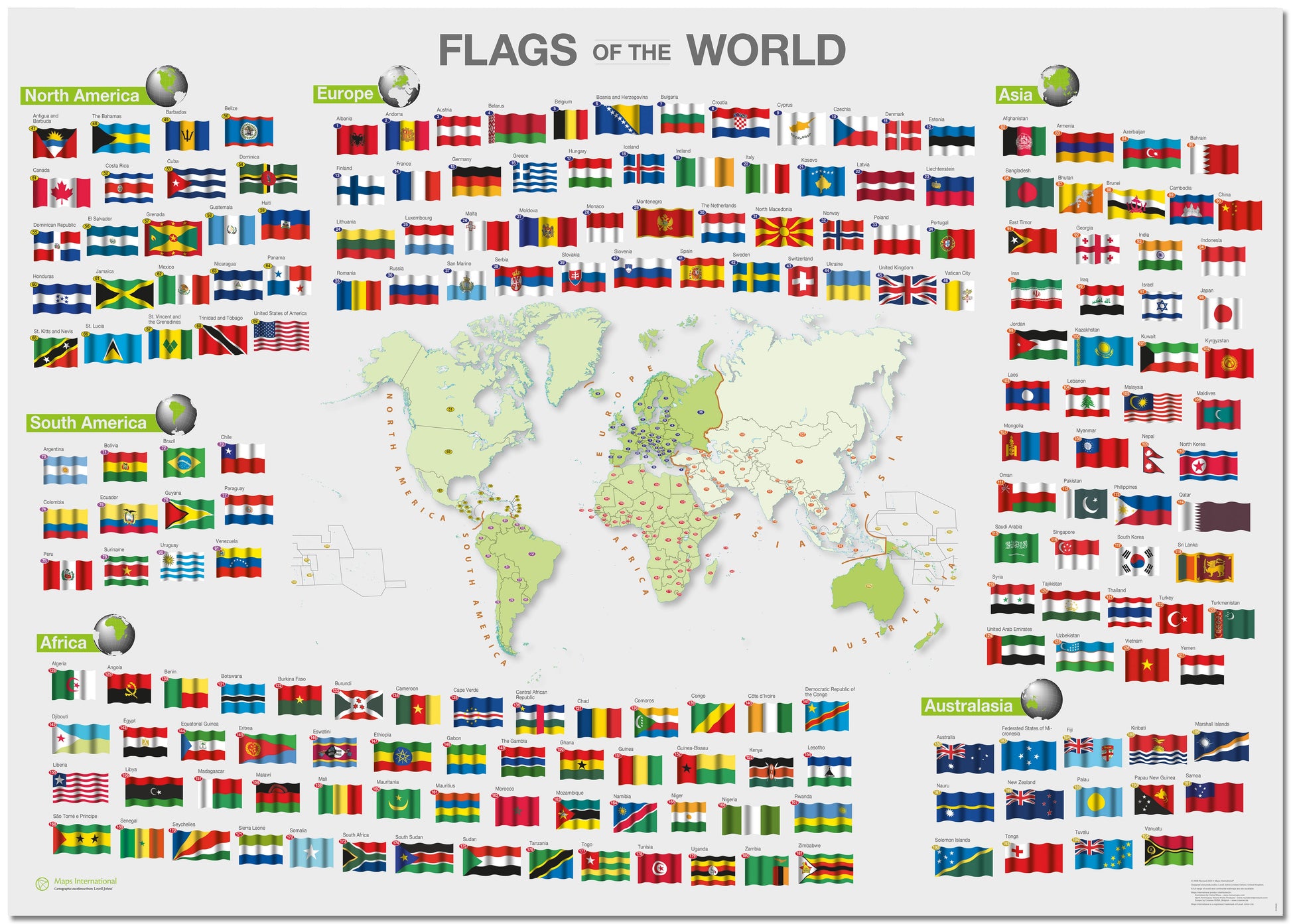 WM00010_M_PAPER - Flags of the World poster