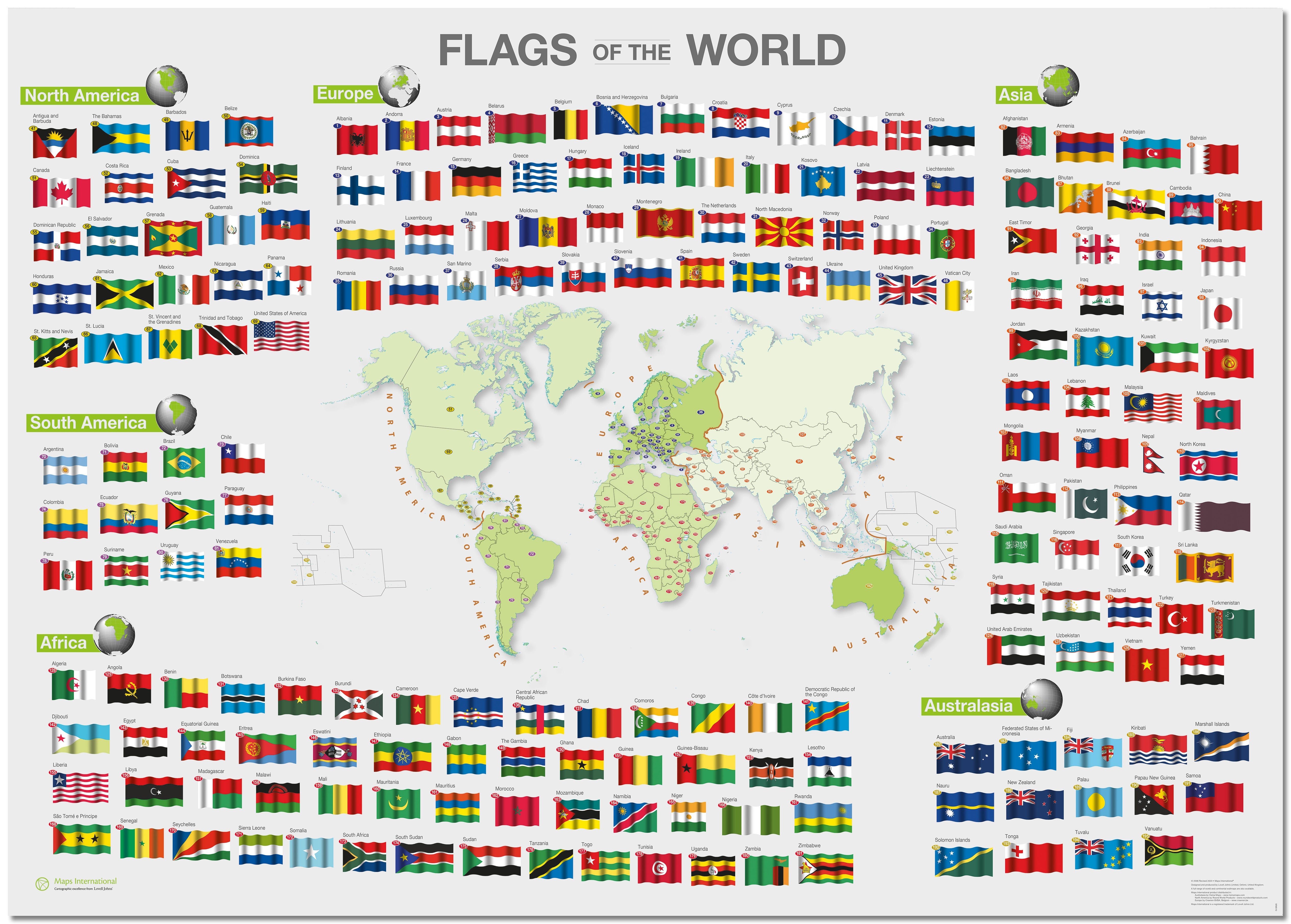 WM00010_M_PNBRD - Flags of the World poster