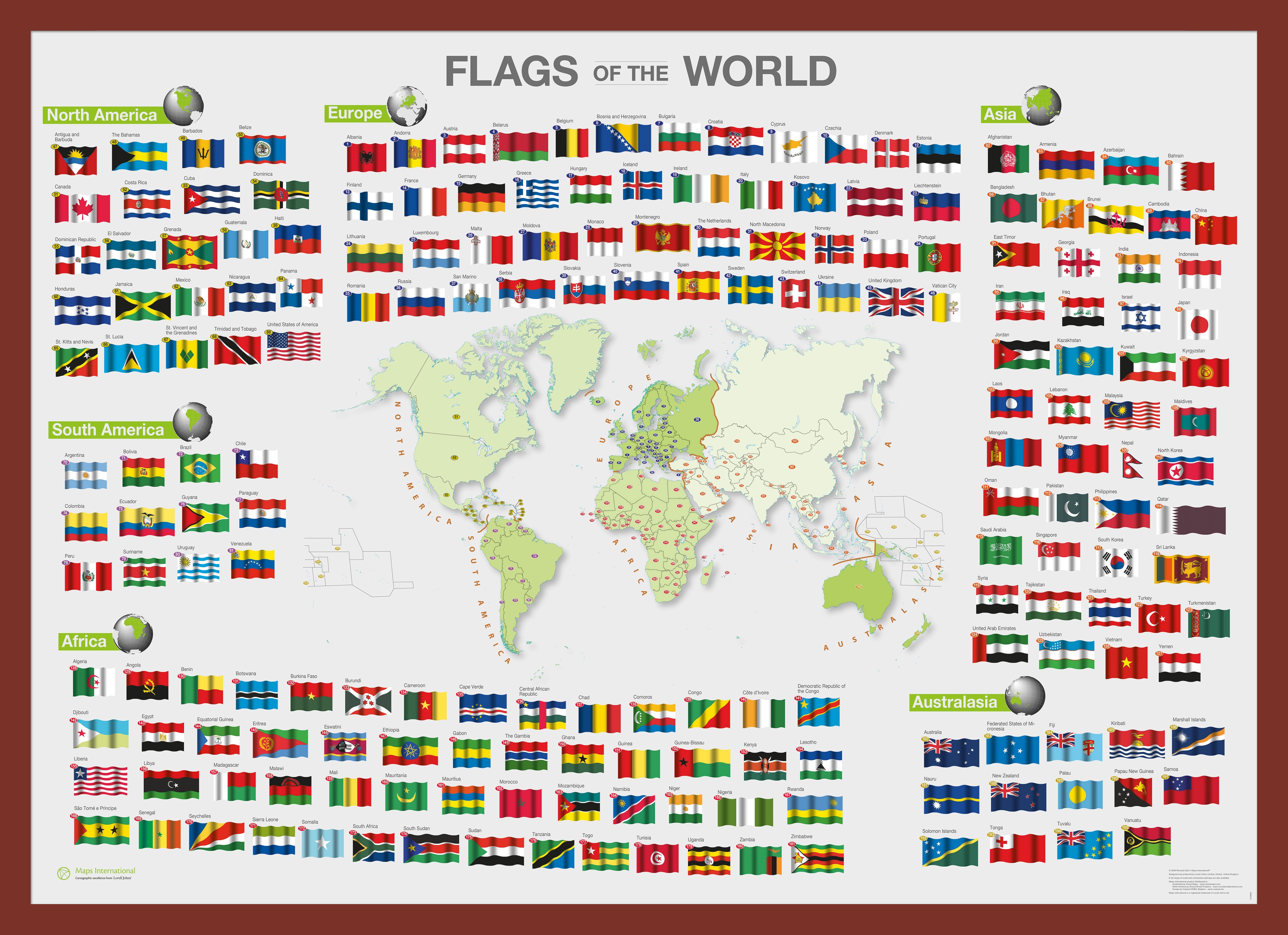 WM00010_M_PINOK - Flags of the World poster
