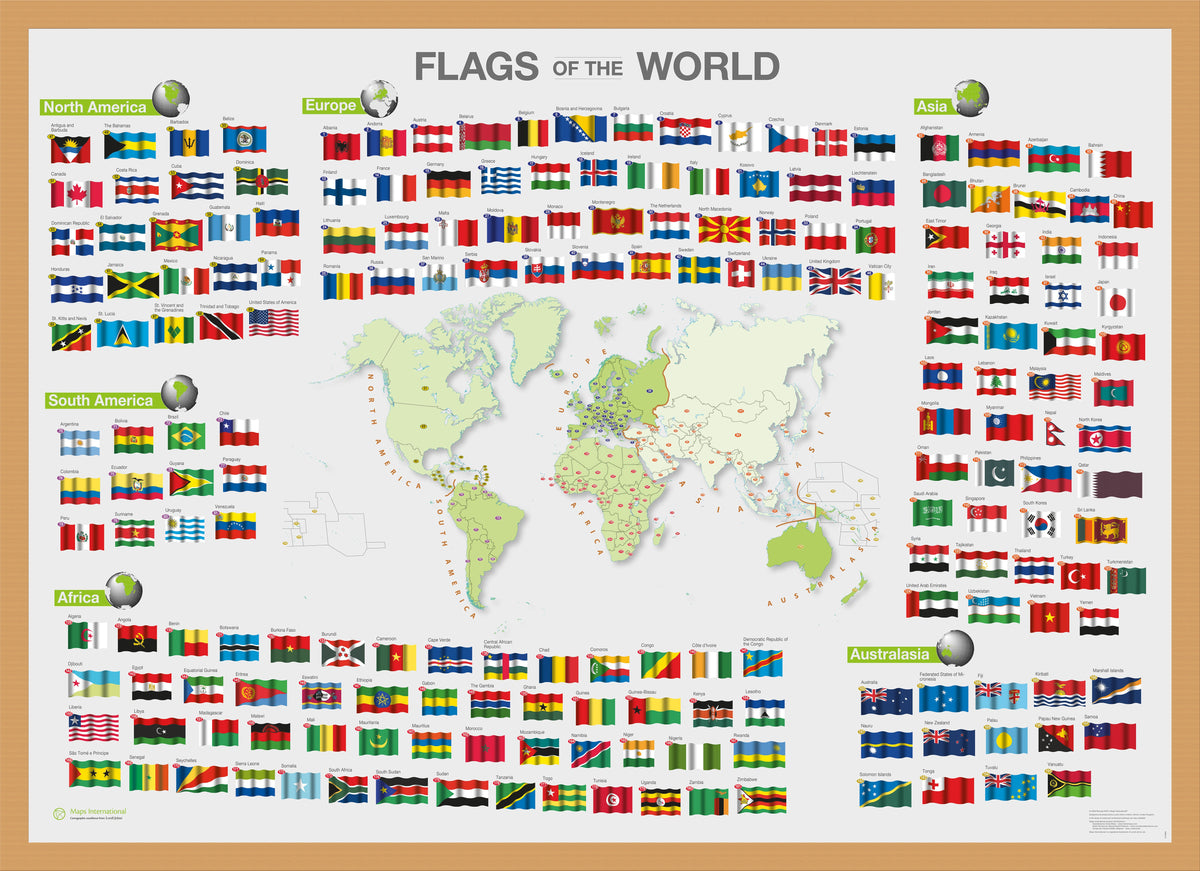 WM00010_M_WDOAK - Flags of the World poster