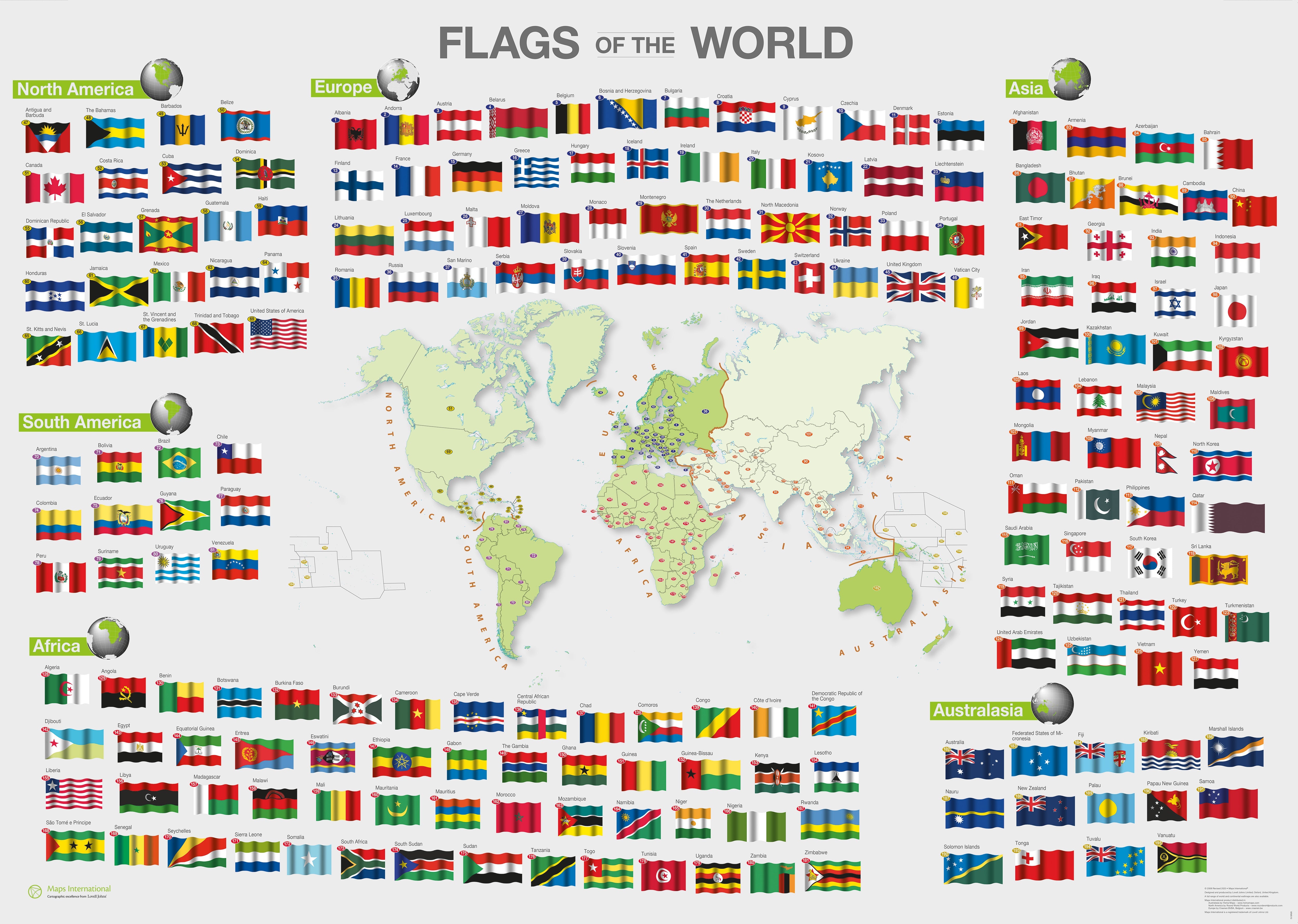 WM00010_M_PAPER - Flags of the World poster