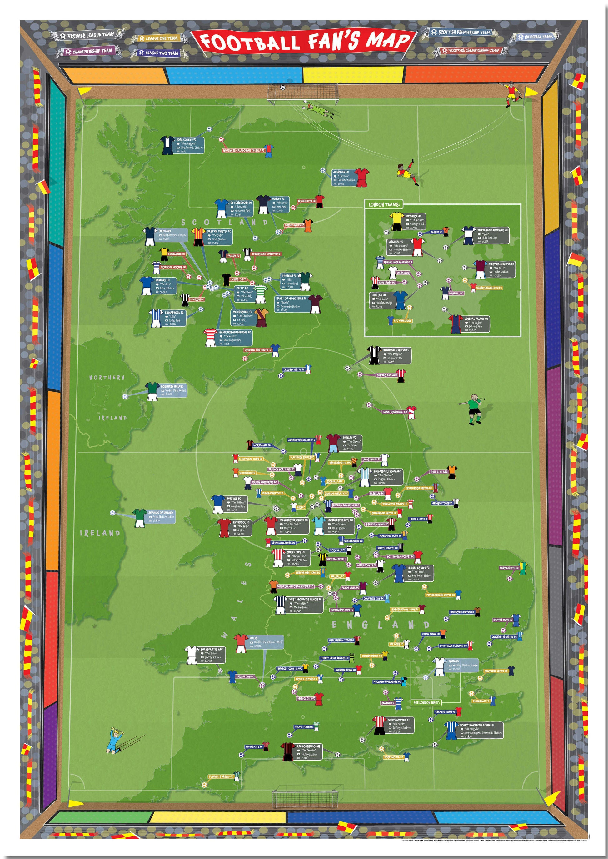UK00887_M_PNBRD - Football Fan's Stadium Map