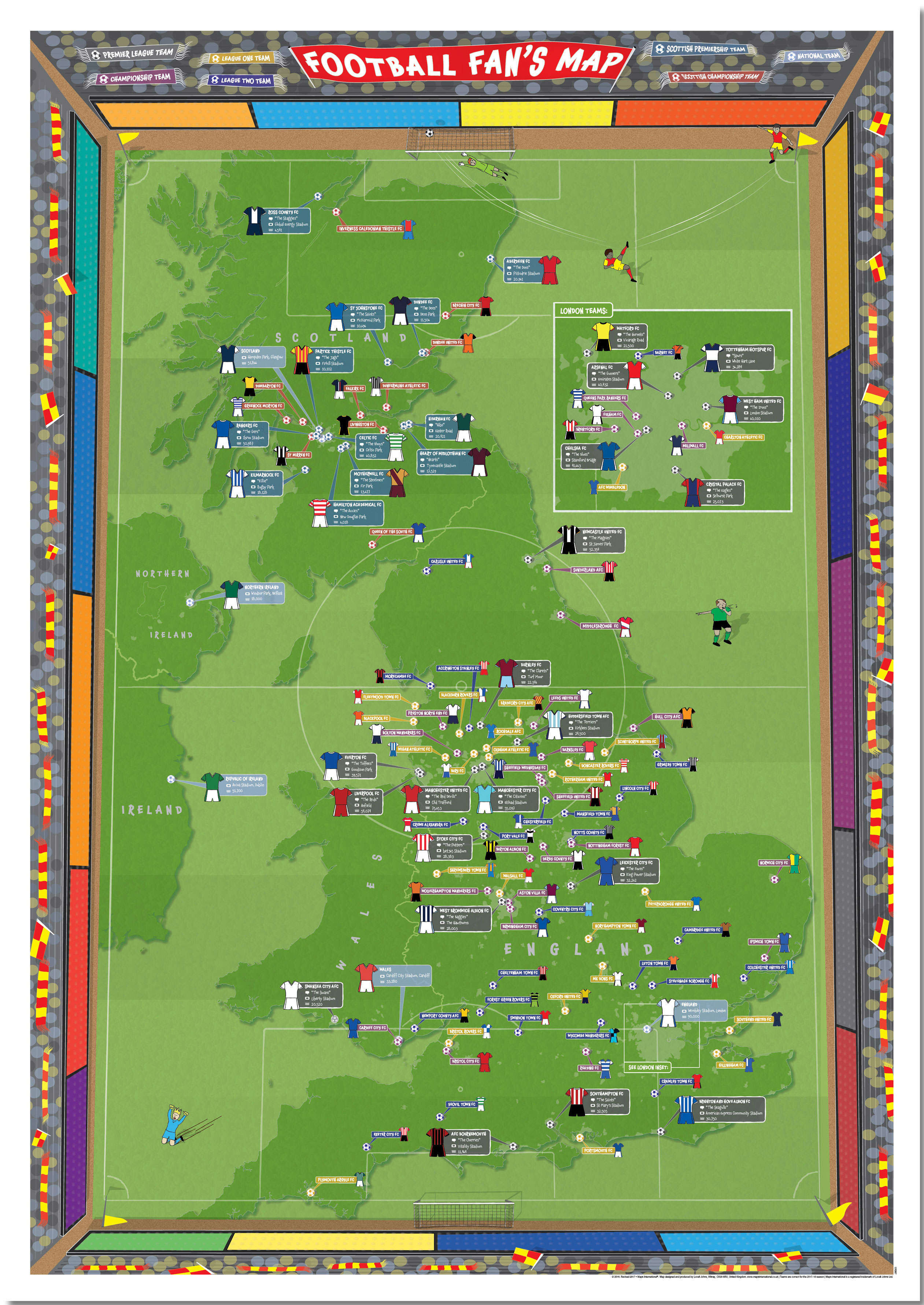 UK00887_M_PNBRD - Football Fan's Stadium Map