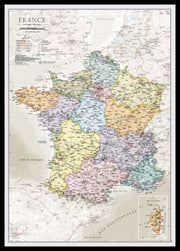 CM01744_S_PINBL - France Classic Wall Map
