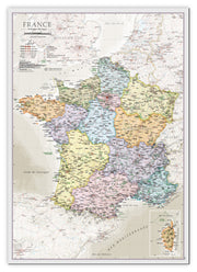 CM01744_S_CANVA - France Classic Wall Map
