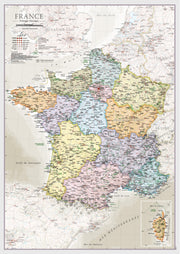 CM01744_S_FSLAM - France Classic Wall Map