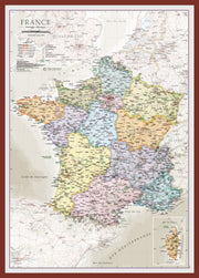 CM01744_S_PINOK - France Classic Wall Map
