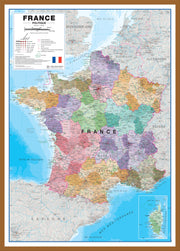 CM01836_L_LBDOK - Large France Political Wall Map with Regions and Departments