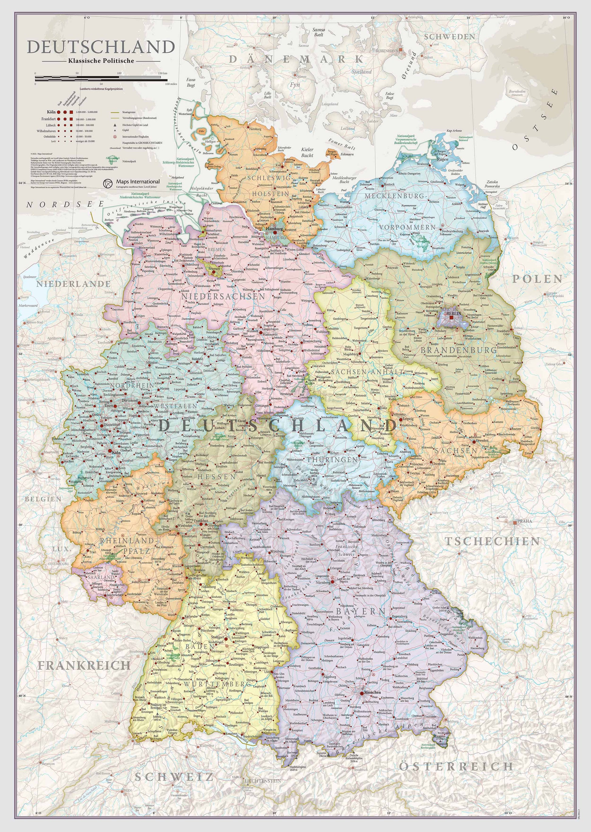 CM01743_L_LBDBL - Germany Classic Wall Map