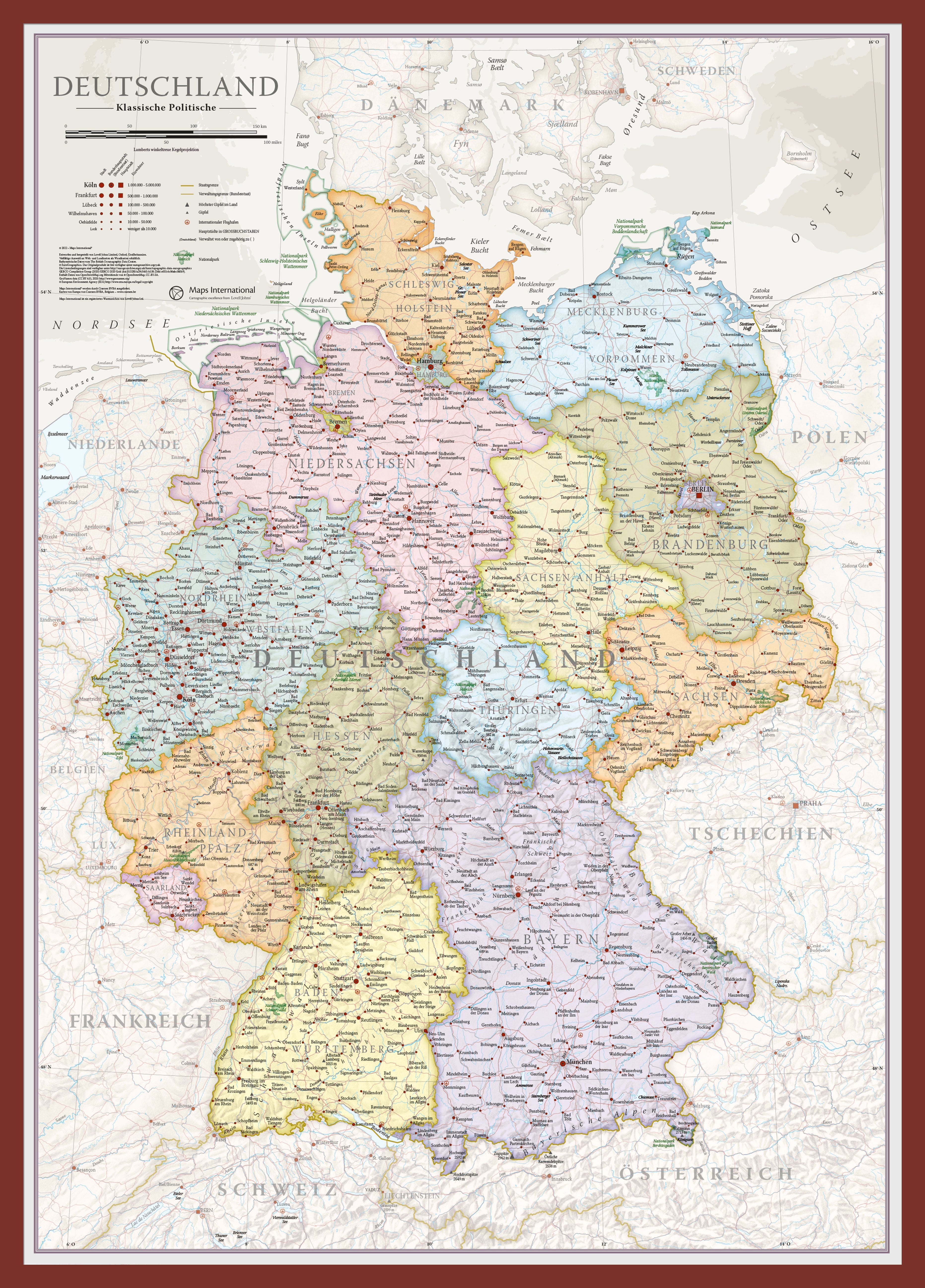 CM01743_M_PINOK - Germany Classic Wall Map