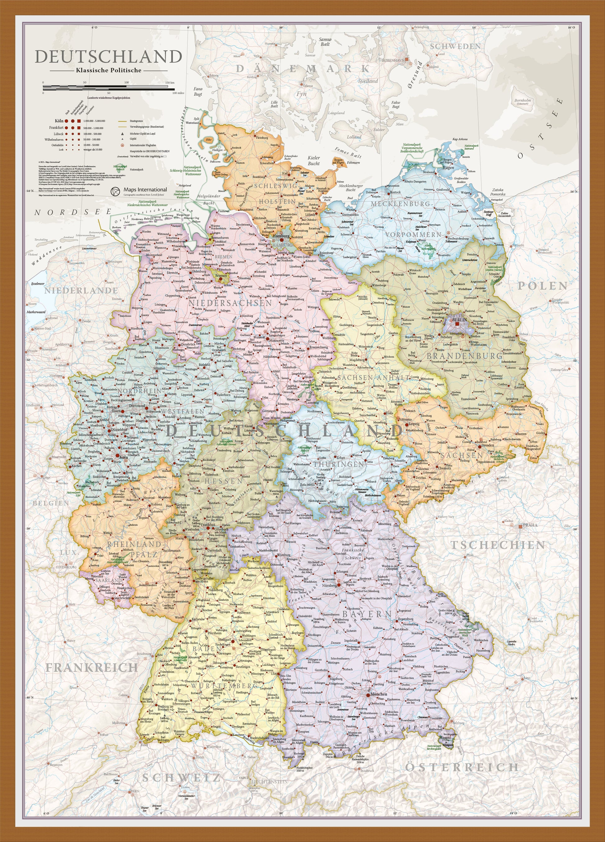 CM01743_L_WDTEA - Germany Classic Wall Map