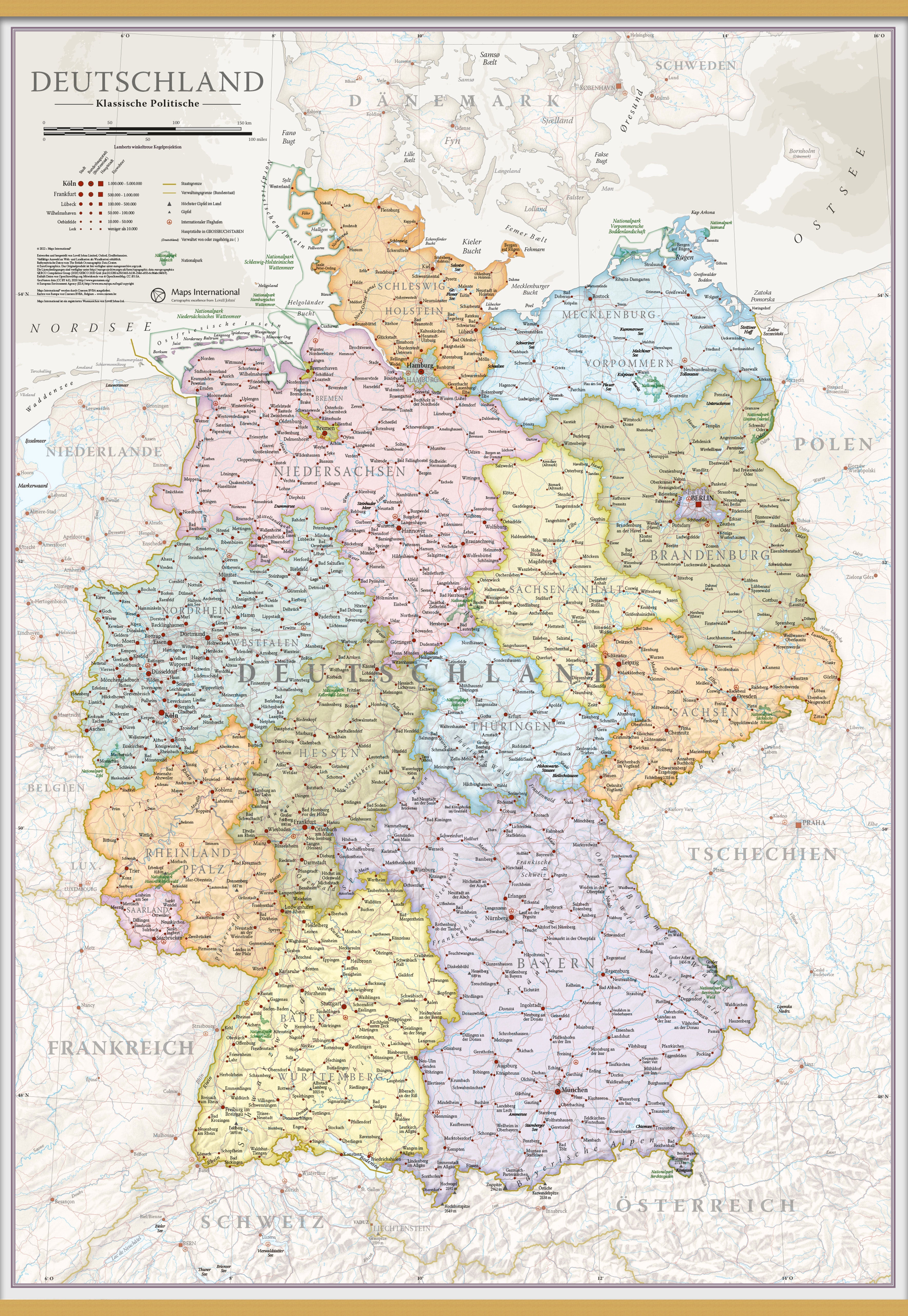 CM01743_M_CWDHB - Germany Classic Wall Map