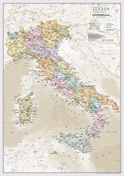 CM01746_S_PAPER - Italy Classic Wall Map