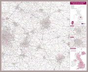 UK00775_L_MGFAL - Leicester and Coventry Postcode Sector Map
