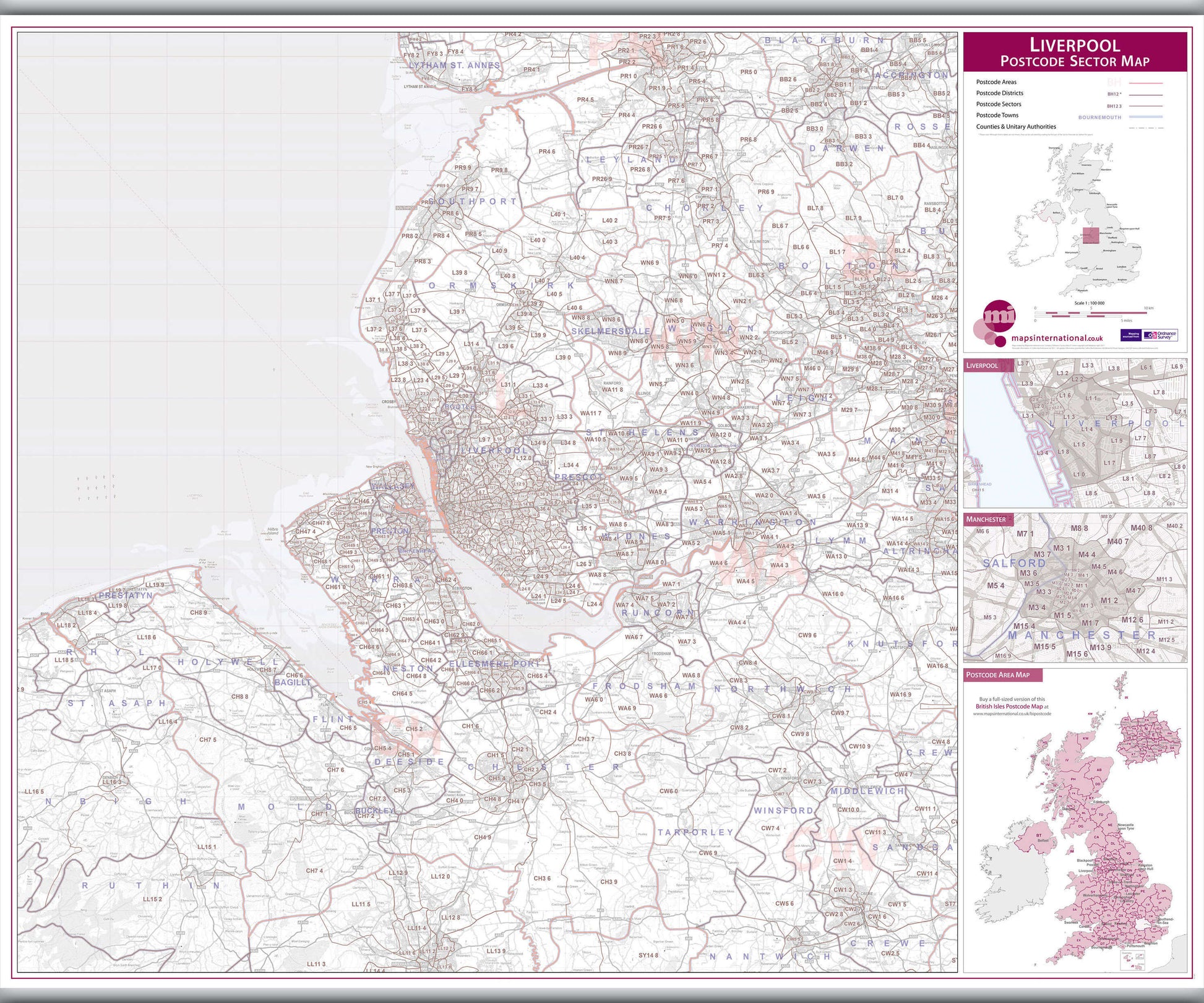 UK00776_L_LAMHB - Liverpool Postcode Sector Map