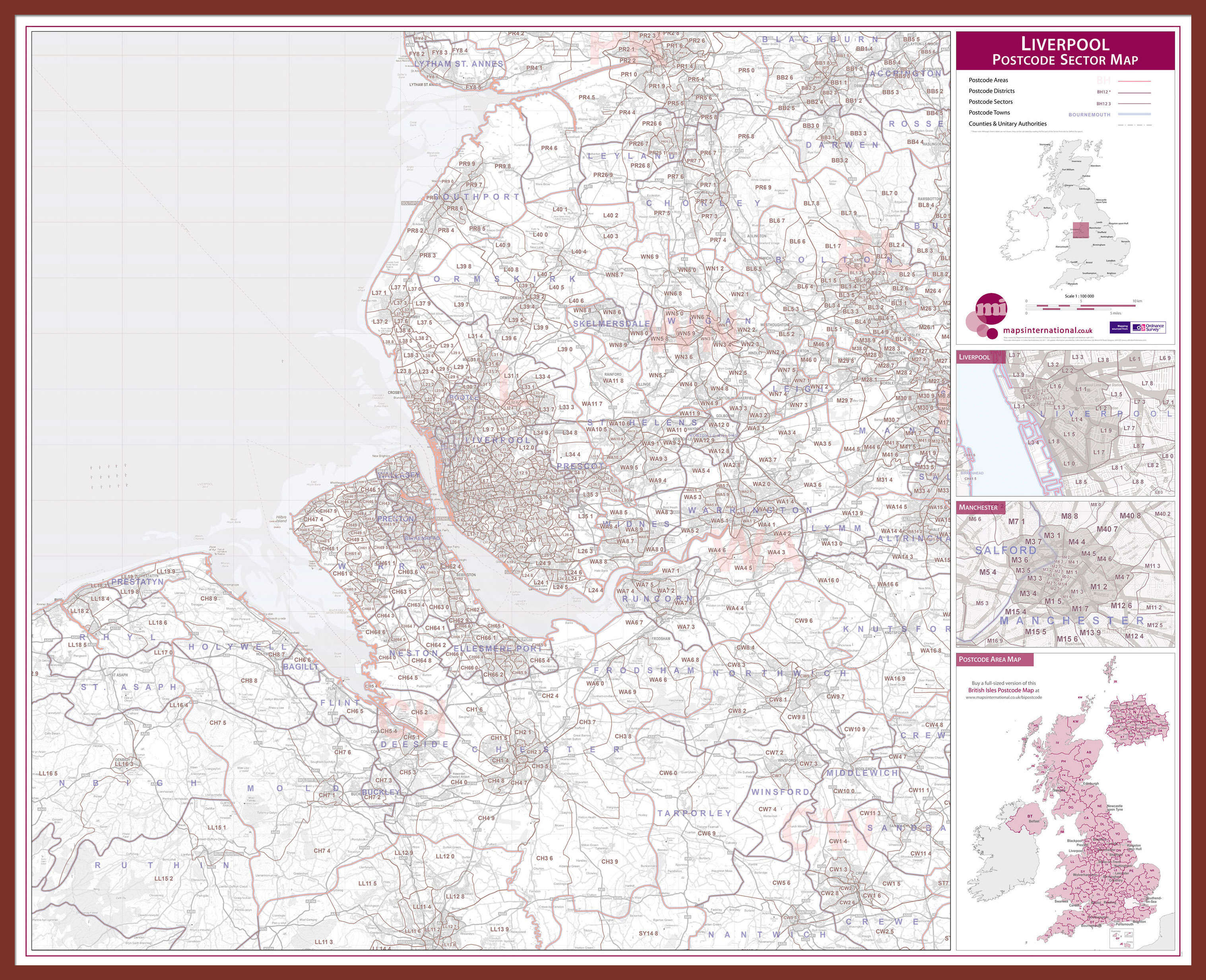 UK00776_L_LBDOK - Liverpool Postcode Sector Map