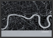 LS01554_4_WDBLA - London City Street Map Print Charcoal