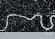LS01554_3_MATTP - London City Street Map Print Charcoal