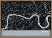 LS01554_3_WDOAK - London City Street Map Print Charcoal
