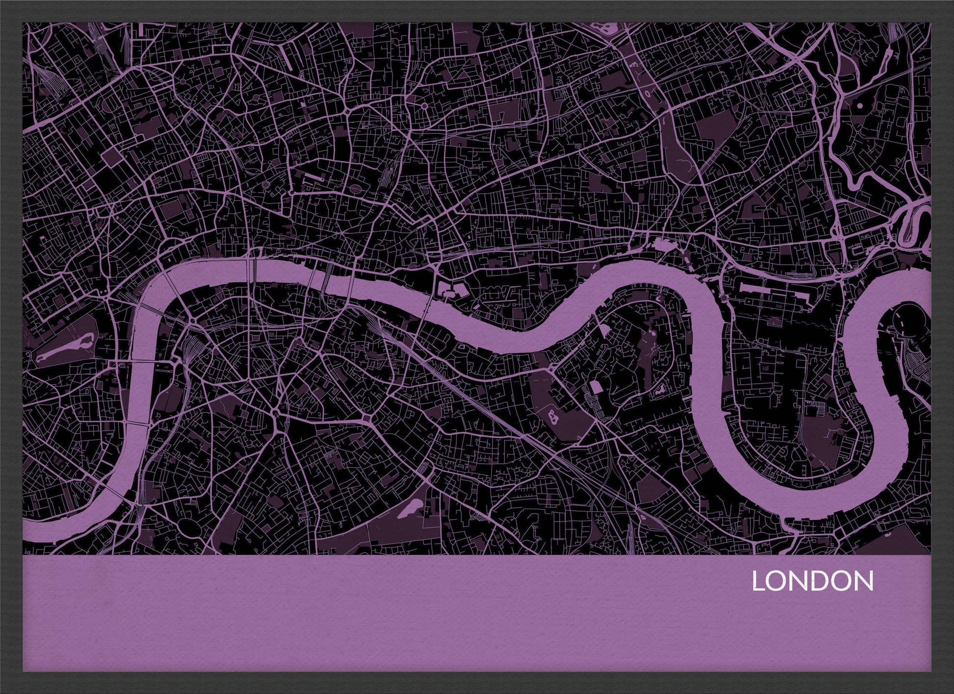 LS01555_3_WDBLA - London City Street Map Print Mauve