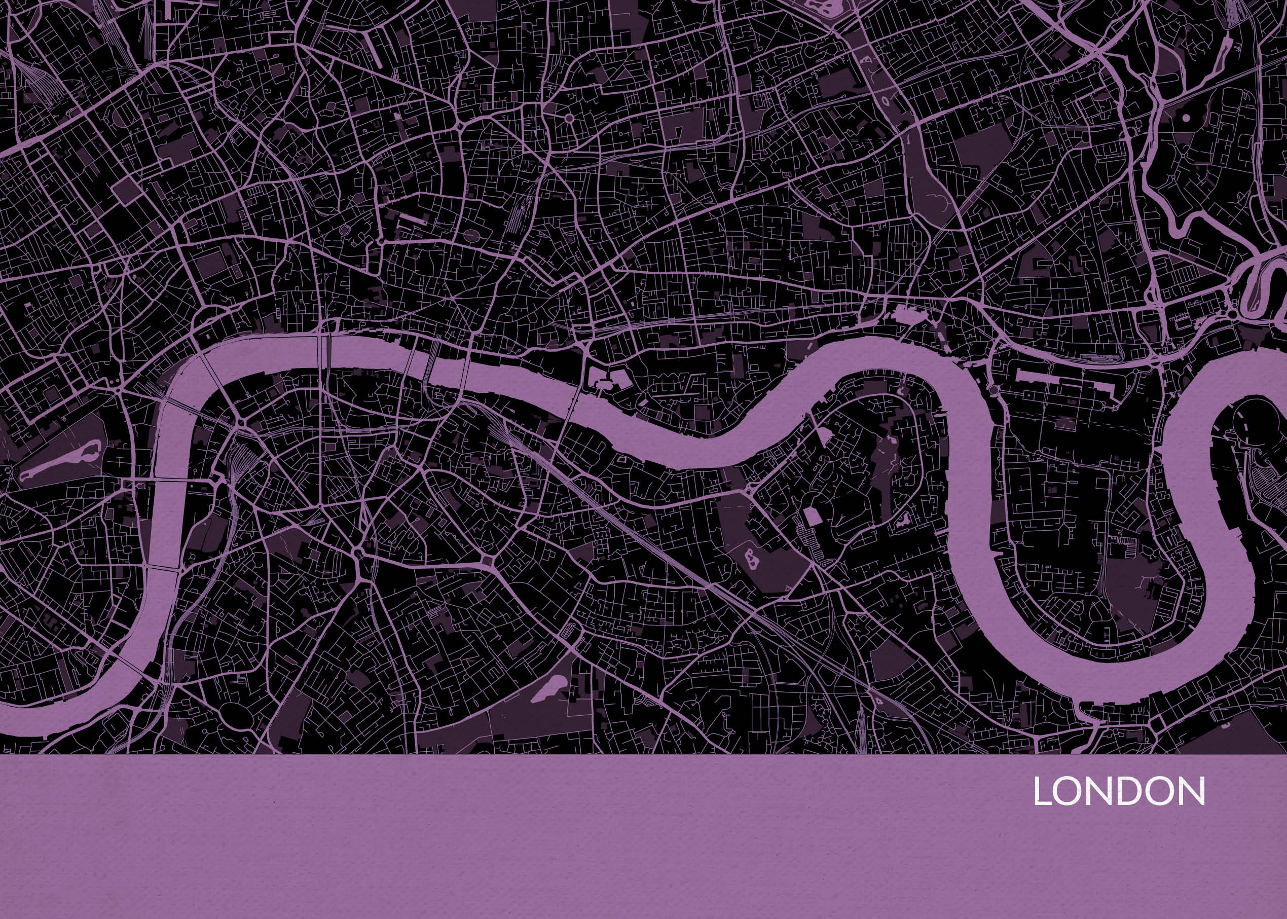 LS01555_4_MATTP - London City Street Map Print Mauve