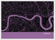 LS01555_S_WDWHI - London City Street Map Print Mauve