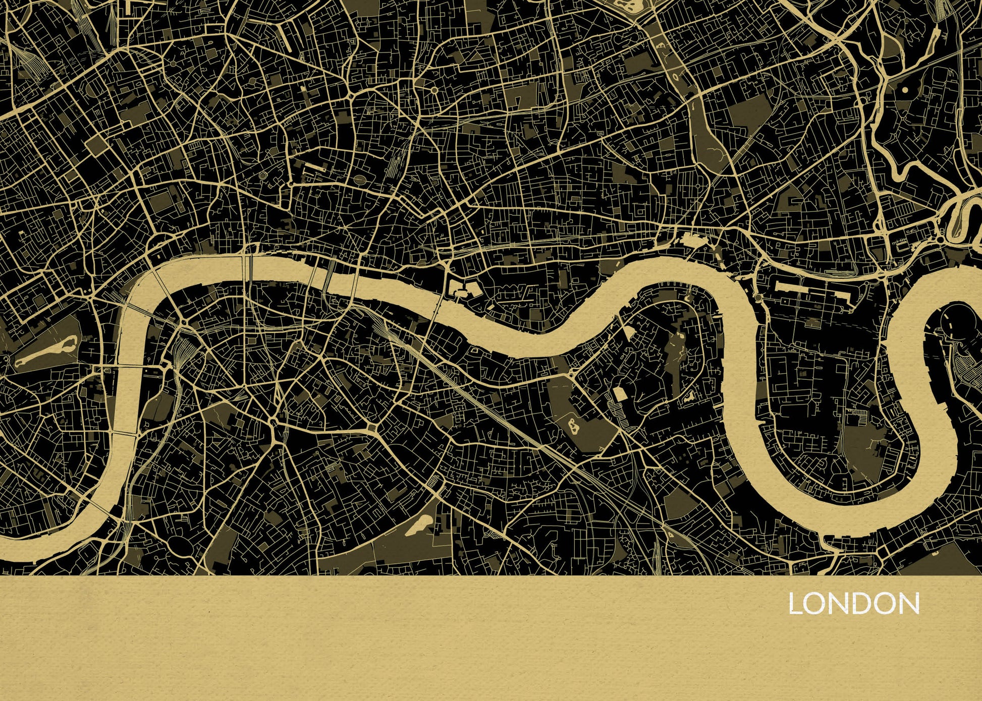 LS01564_4_MATTP - London City Street Map Print Straw