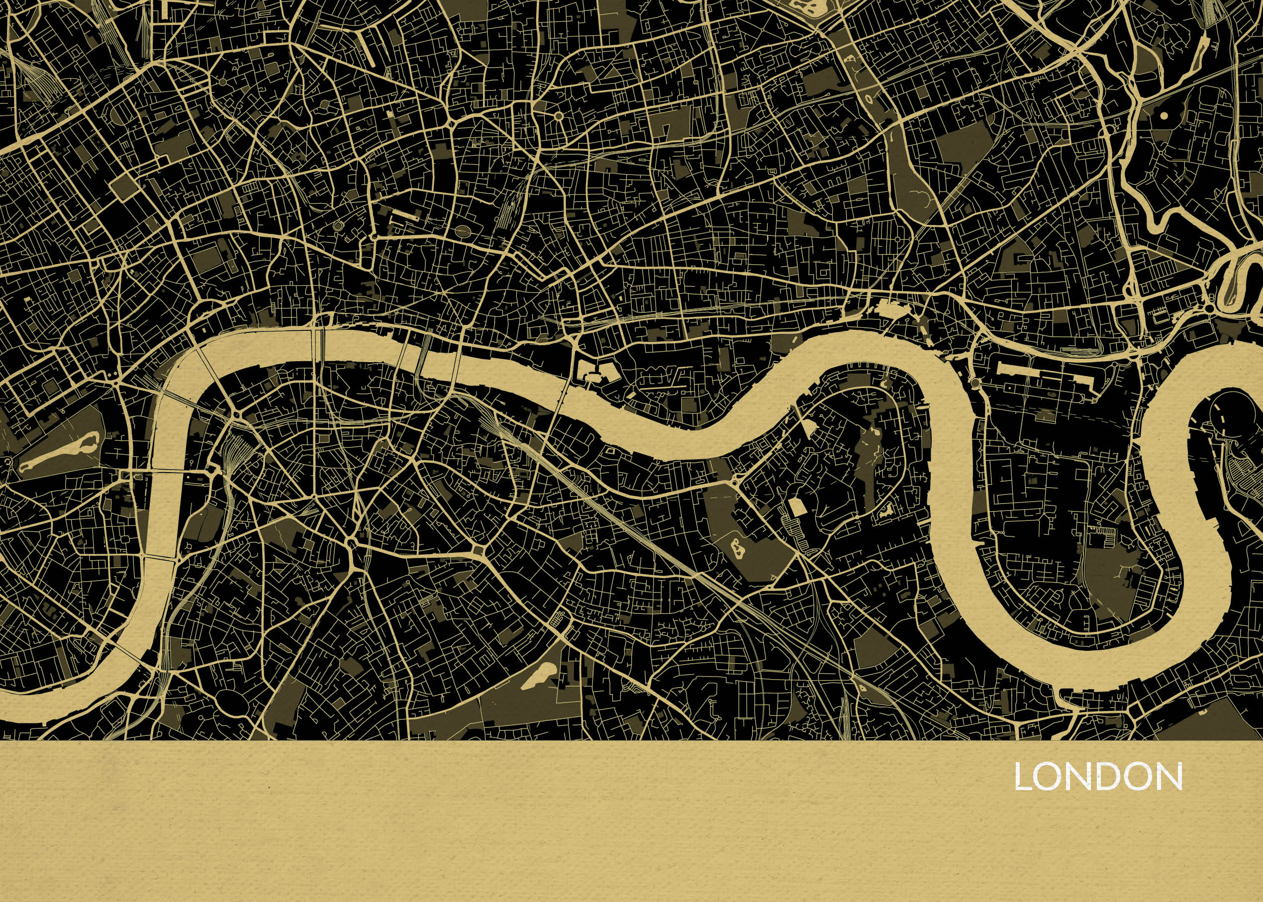 LS01564_4_MATTP - London City Street Map Print Straw