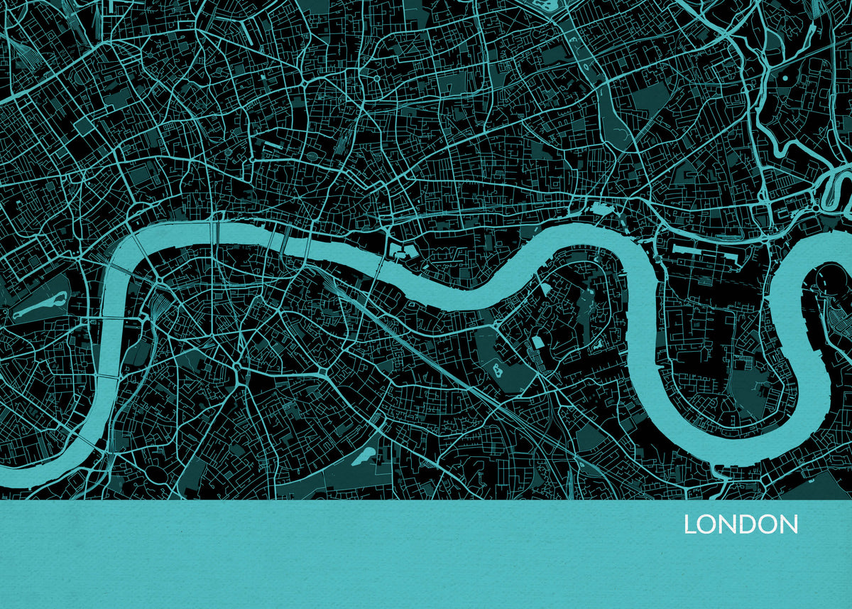 LS01565_4_MATTP London City Street Map Print