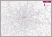 UK00252_L_LBDAL - London Postcode District Wall Map (within M25)