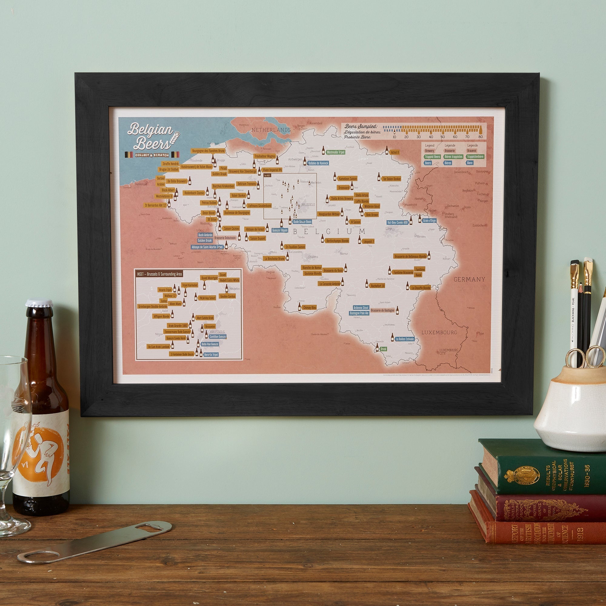 CT01659_3_BWBLA - Scratch Off Belgium Beers Print
