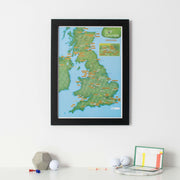 UK01619_3_BWBLA - Scratch Off UK Golf Courses Print