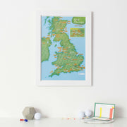 UK01619_3_BWWHI - Scratch Off UK Golf Courses Print