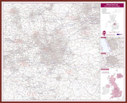 UK00777_L_LBDOK - Manchester Postcode Sector Map