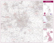 UK00777_L_PAPER - Manchester Postcode Sector Map