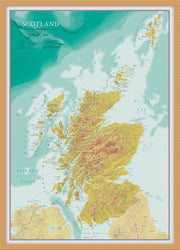 UK01806_M_WDOAK - Map Of Scotland Topographic Terrain