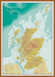 UK01806_L_WDTEA - Map Of Scotland Topographic Terrain