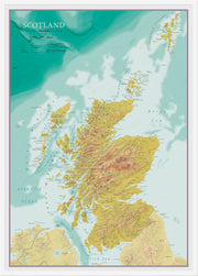 UK01806_M_WDWHI - Map Of Scotland Topographic Terrain