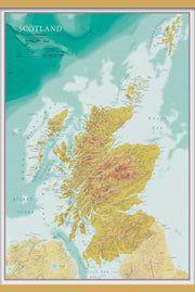 UK01806_S_LWDHB - Map Of Scotland Topographic Terrain