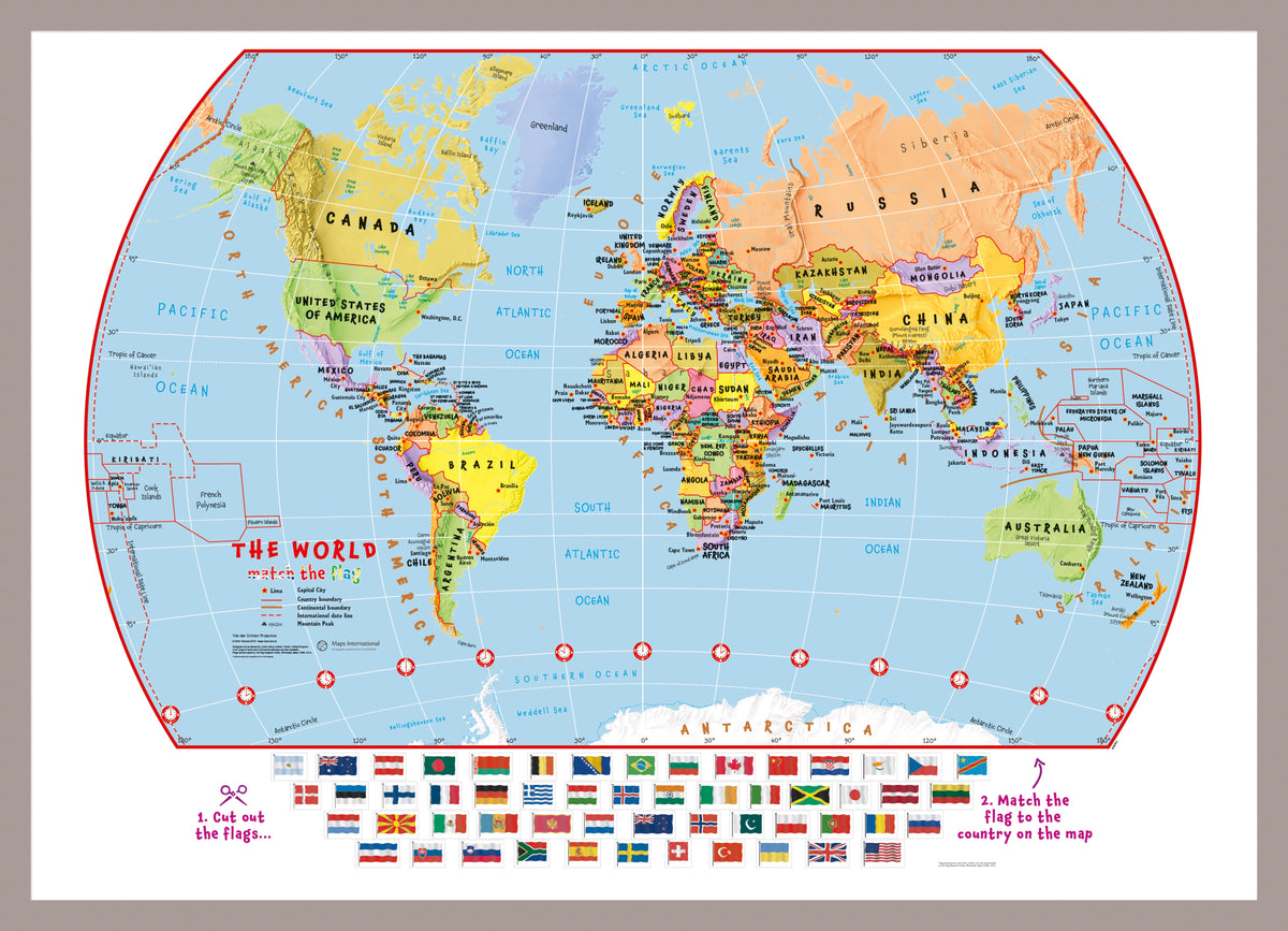 WM00791_M_MGFAL - Match The Flags World Map