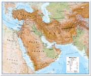 CT00799_LU_LMBRD - Middle East Wall Map Physical