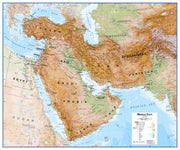 CT00799_H_LAMIN - Middle East Wall Map Physical
